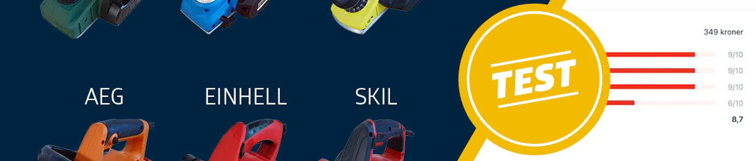 Elhøvl test: Vi tester 6 billige elhøvle Elhøvl test: Vi tester 6 billige elhøvle